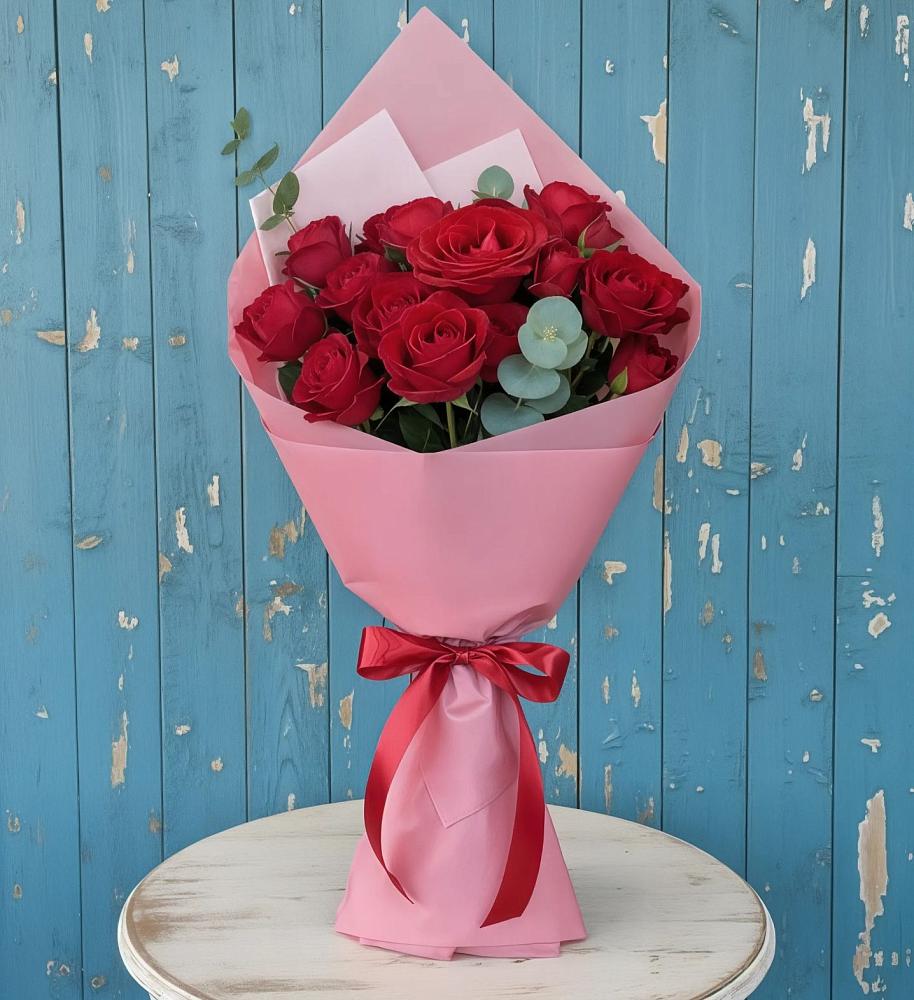 Букет цветов из: Розы в Новостройку