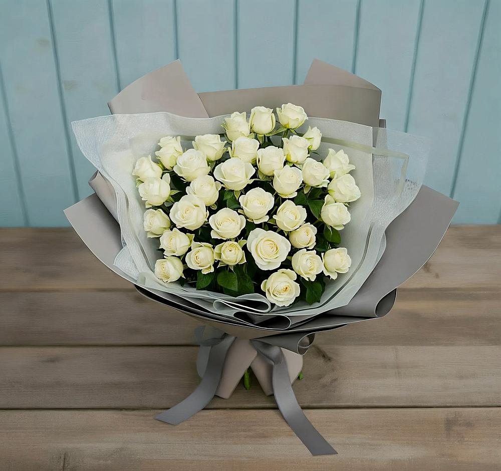 Букет Белоснежная нежность в Новостройку