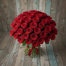 Букет 55 Красных роз Фридом #REPLACE_PRED# Новостройку
