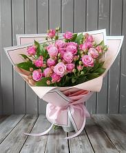 Букет Розовый кустик в Новостройку