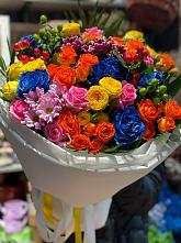 Букет цветов из:  Розы и Хризантемы #REPLACE_PRED# Новостройку