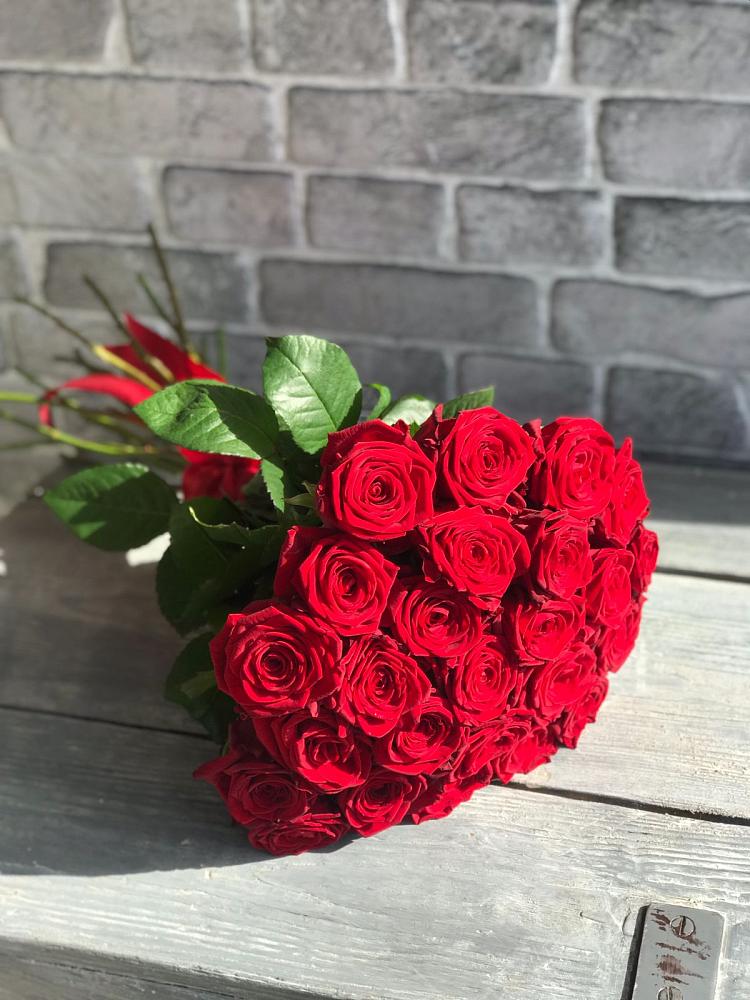 Букет Красные розы Фридом в Новостройку