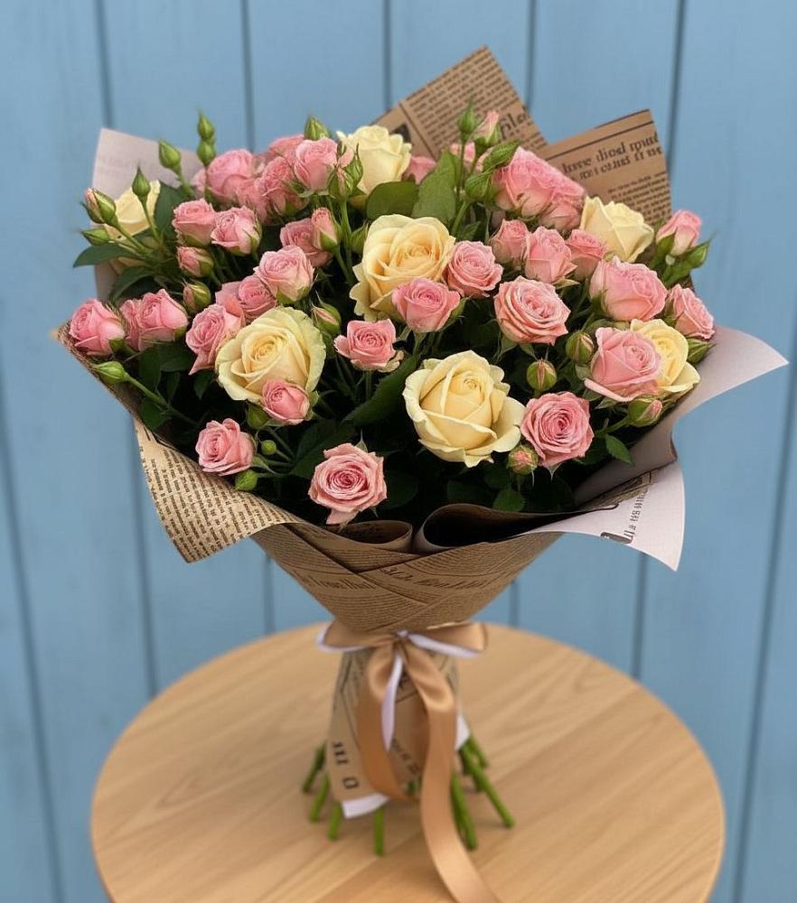 Букет цветов из: Розы в Новостройку