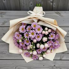 Букет цветов из:  Розы и Хризантемы #REPLACE_PRED# Новостройку