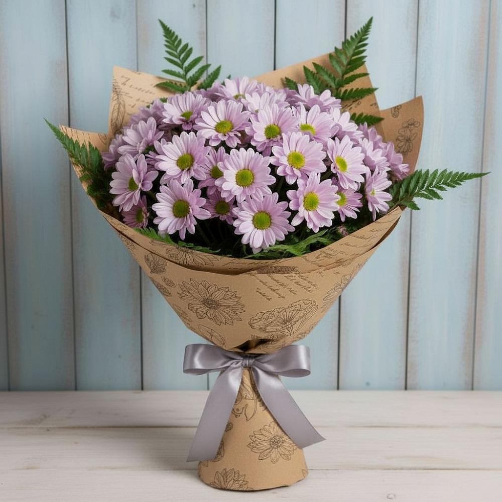 Букет цветов из: Хризантемы в Новостройку