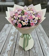 Букет цветов из:  Розы и Хризантемы в Новостройку