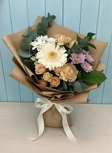 Букет цветов из:  Герберы и Хризантемы в Новостройку