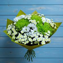 Букет цветов из:  Хризантемы #REPLACE_PRED# Новостройку