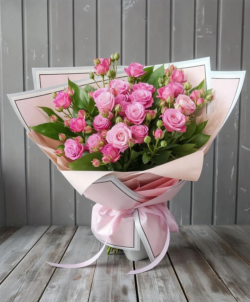 Букет Розовый кустик в Новостройку