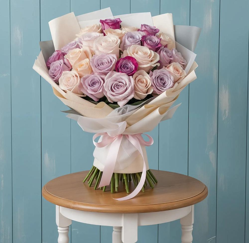 Букет цветов из: Розы в Новостройку