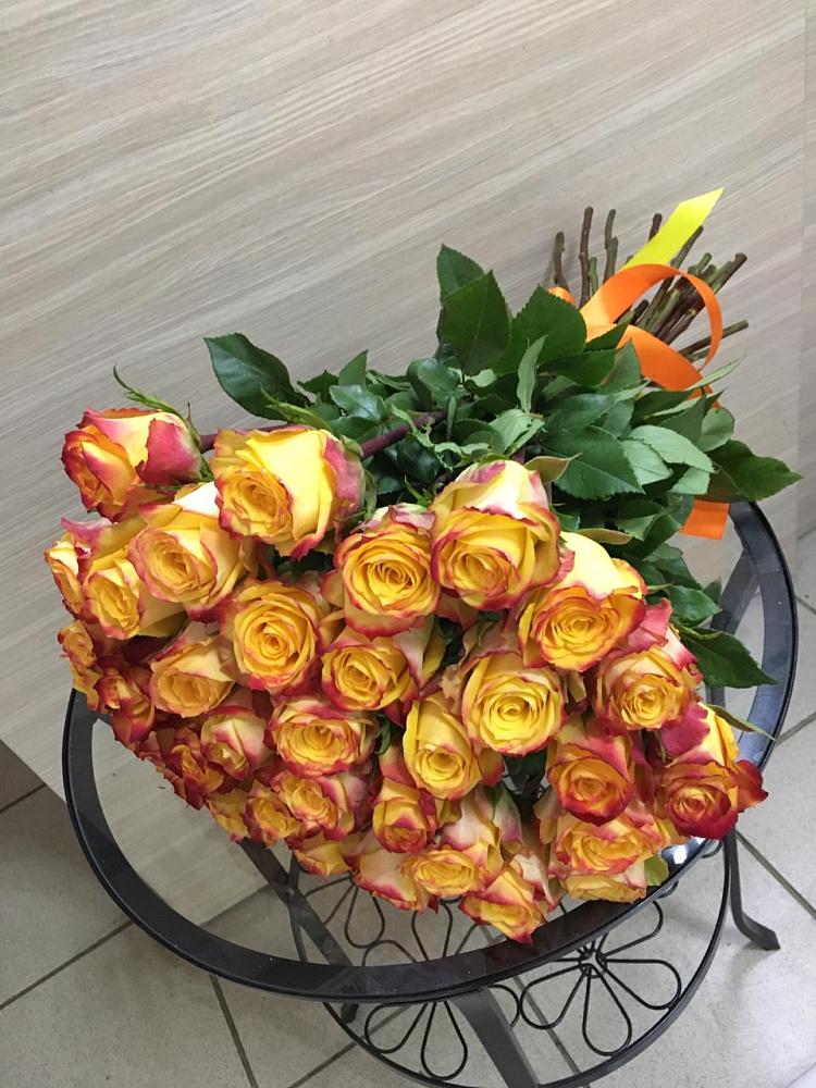 Букет Желтые розы в Новостройку