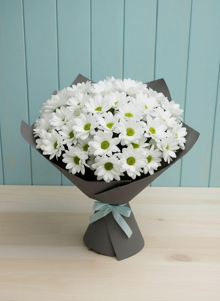 Букет цветов из: Хризантемы в Новостройку