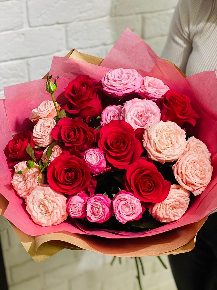 Букет цветов из: Розы в Новостройку