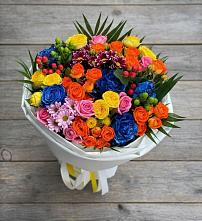 Букет цветов из:  Розы и Хризантемы #REPLACE_PRED# Новостройку