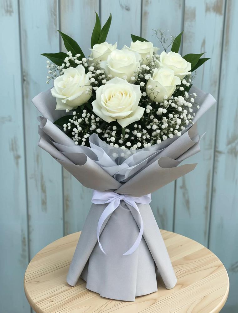 Букет цветов из: Розы в Новостройку