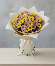 Букет цветов из:  Хризантемы в Новостройку