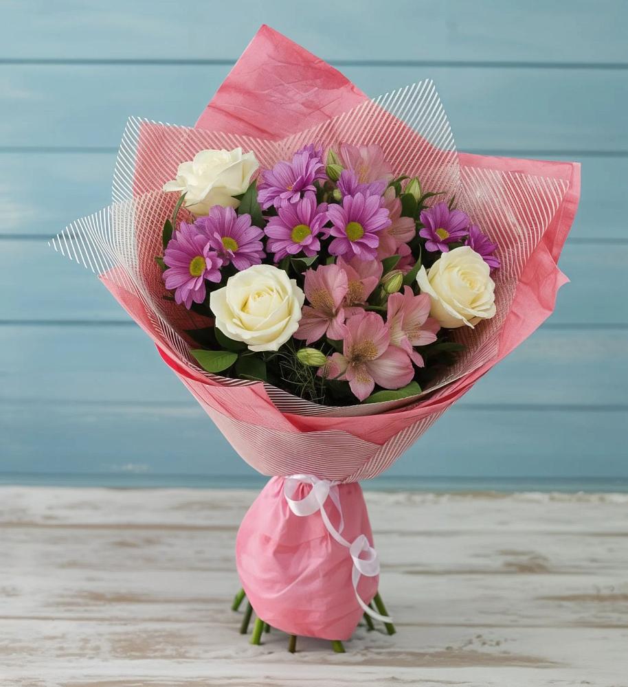 Букет цветов из: Герберы в Новостройку