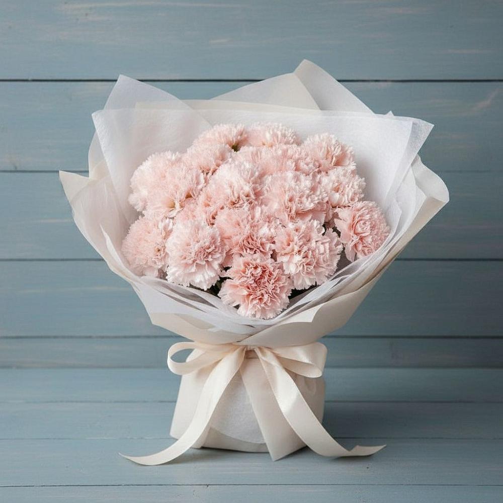 Букет цветов из: Гвоздики в Новостройку