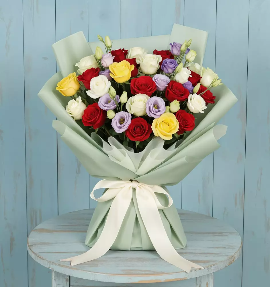 Букет цветов из: Розы в Новостройку