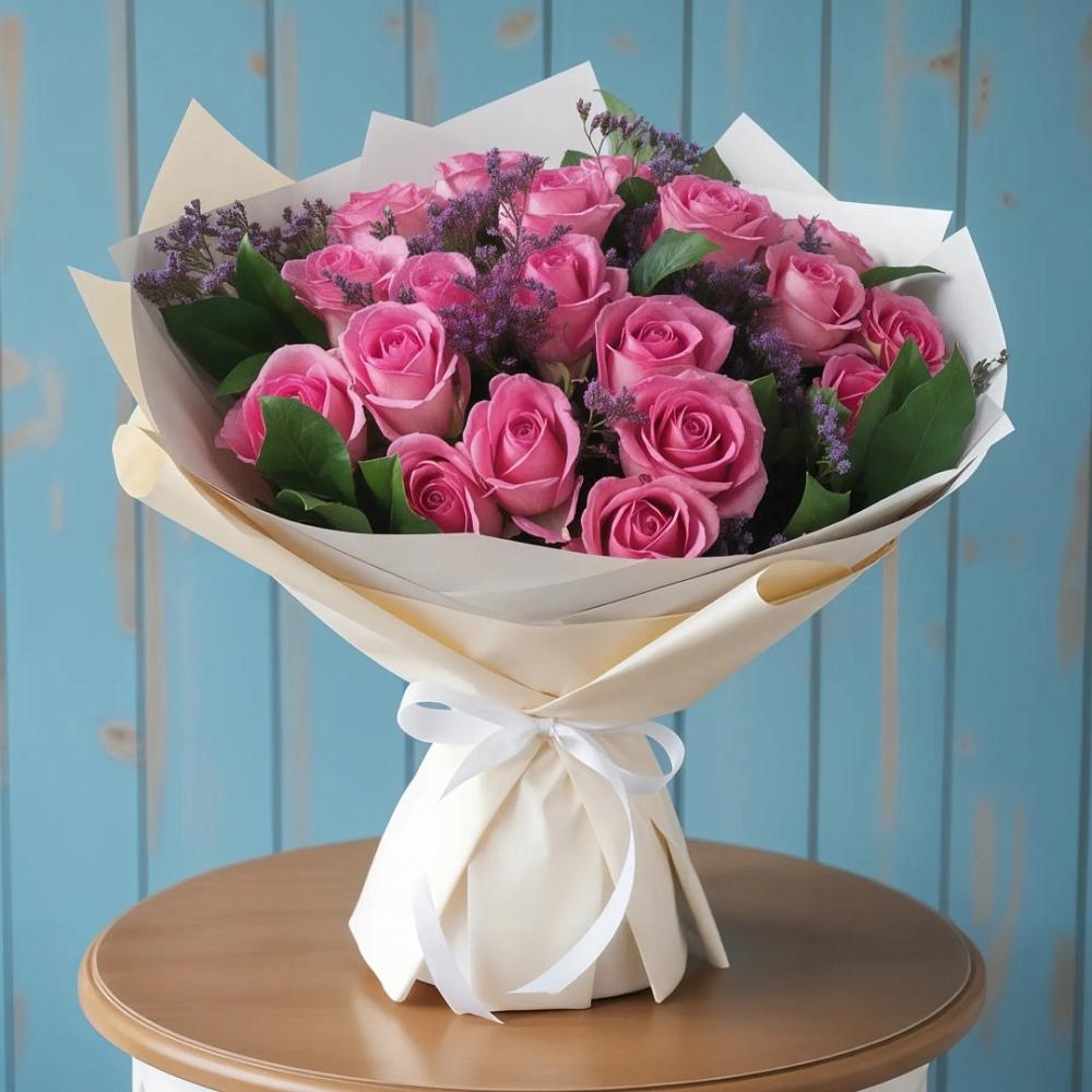 Букет цветов из: Розы в Новостройку