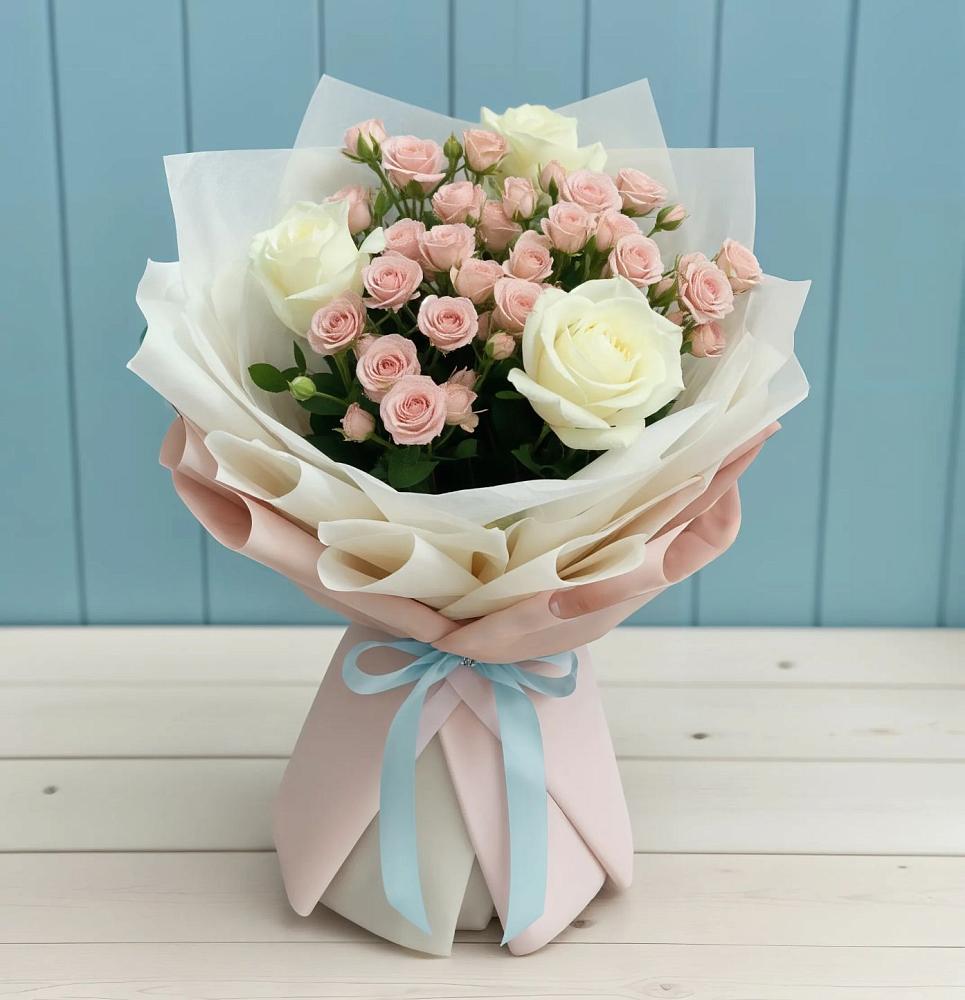 Букет цветов из: Розы в Новостройку