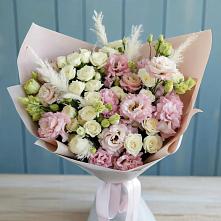 Букет цветов из:  Альстромерии и Розы #REPLACE_PRED# Новостройку